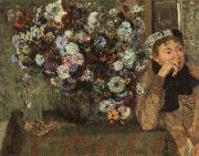 Woman with Chysanthemums, Edgar Degas